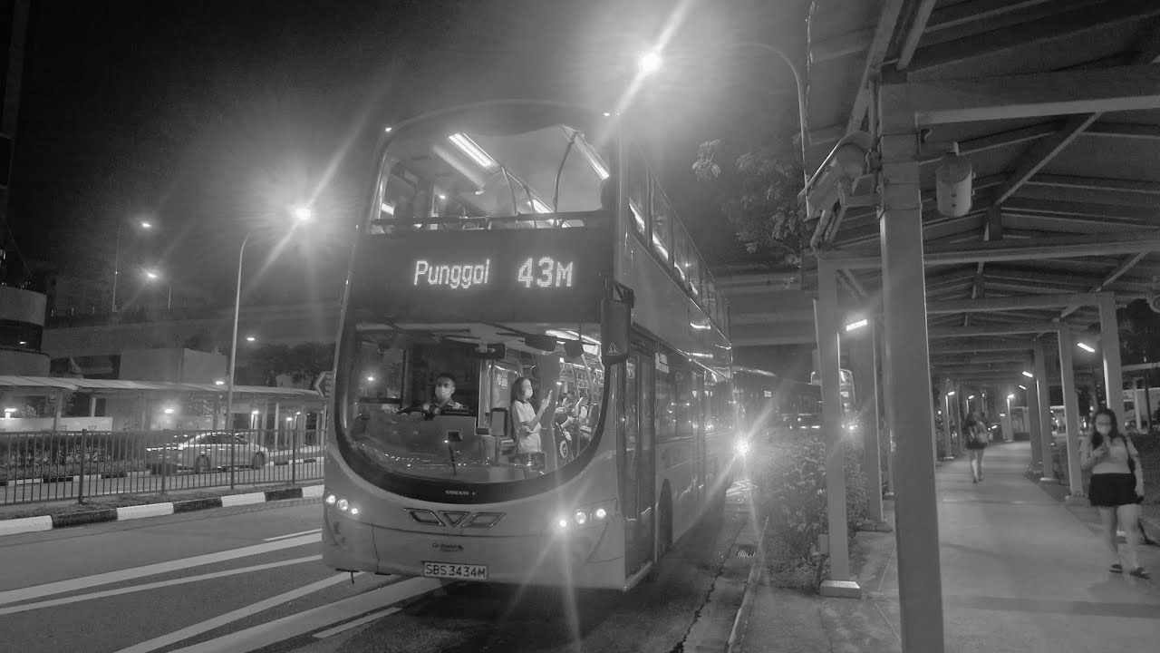 (Last Day/D)Go-Ahead Singapore Bus Service 43M Volvo B9TL Wright Eclipse Gemini 2 Batch 3 SBS3434M