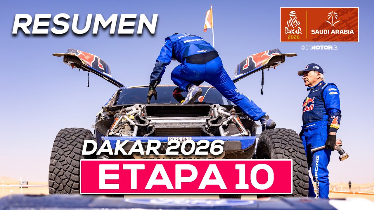 Sainz pierde sus opciones y Roma se aleja de la victoria - Resumen Etapa 10 Dakar 2026| SoyMotor.com
