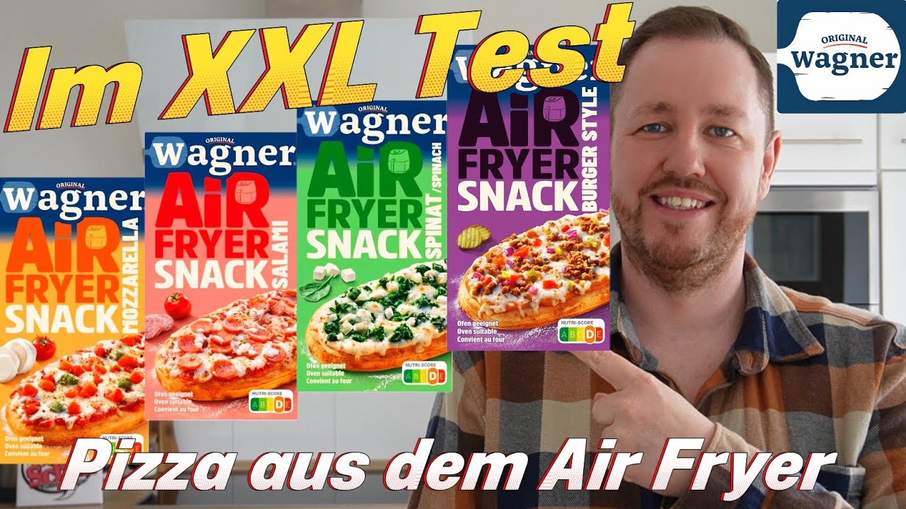 Wagner: Air Fryer Snacks Pizza (Salami, Mozzarella, Spinat & Burger Style im XXL Test