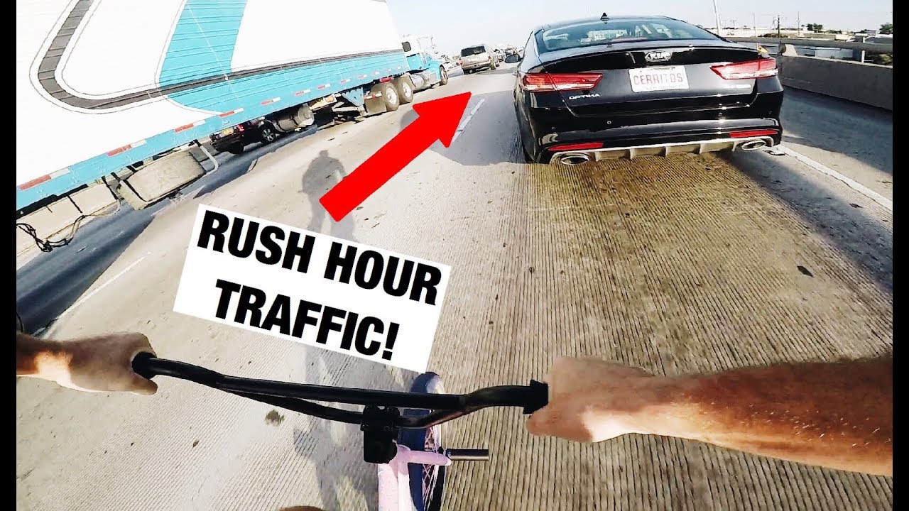 I RODE MY BIKE ON THE FREEWAY *HIGH SPEED*