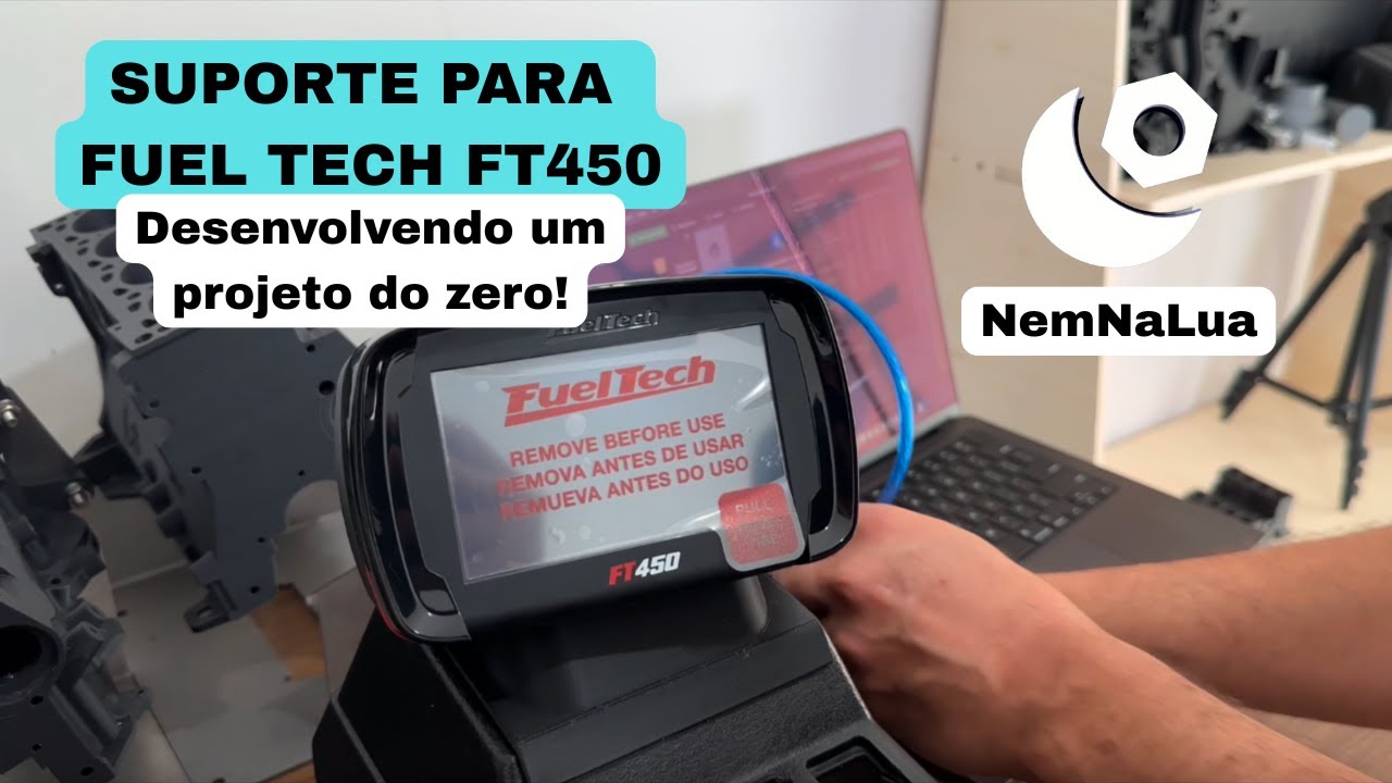 Desenvolvendo um SUPORTE PARA FUELTECH FT450 - Console GOL QUADRADO CL! 👏🏼🤩 