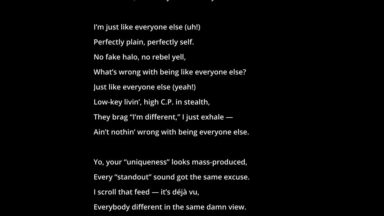 Just Like Everyone Else (Ultimate Punk Rap ver.)【Legal Drug MUZIK 0173】