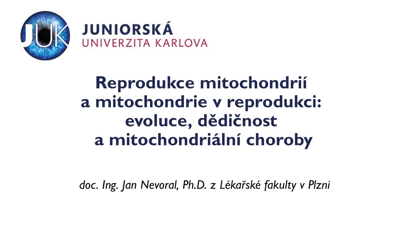 JUK: Zahájení lékařského zaměření - Reprodukce mitochondrií a mitochondrie v reprodukci: evoluce, dě