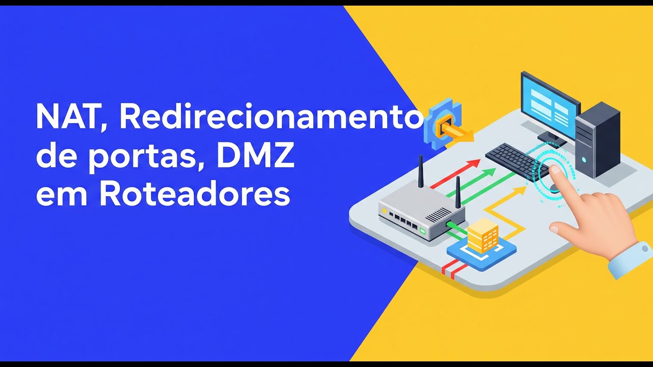Liberar portas em roteadores (redirecionamento) +NAT, DMZ