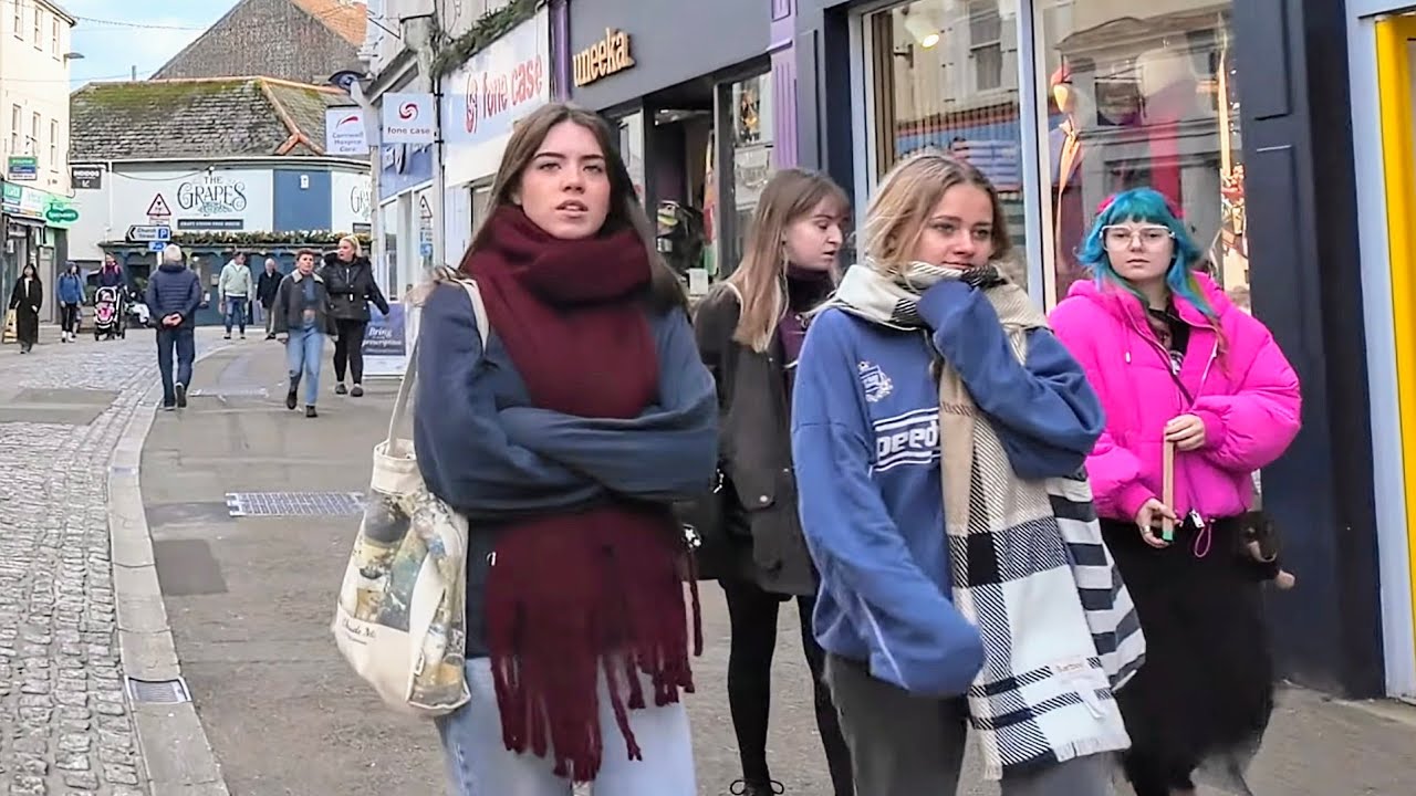 Falmouth Town Centre - Walking Tour - Cornwall England