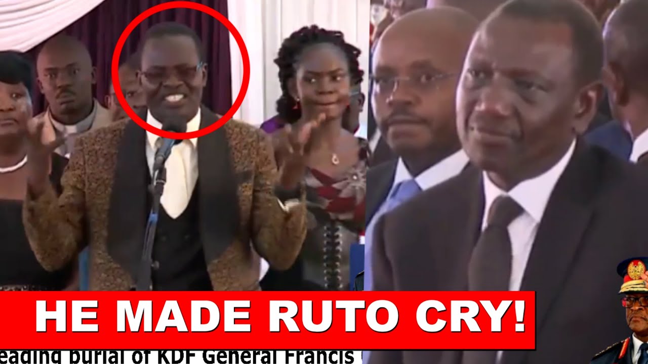 This song made President Ruto cry in Siaya during burial of KDF General Francis Ogolla!