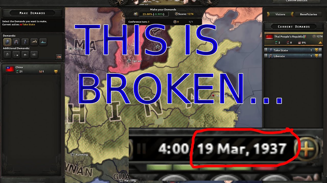 This CRAZY EXPLOIT Lets you ANNEX Countries WITHOUT FIGHT IN 1937!