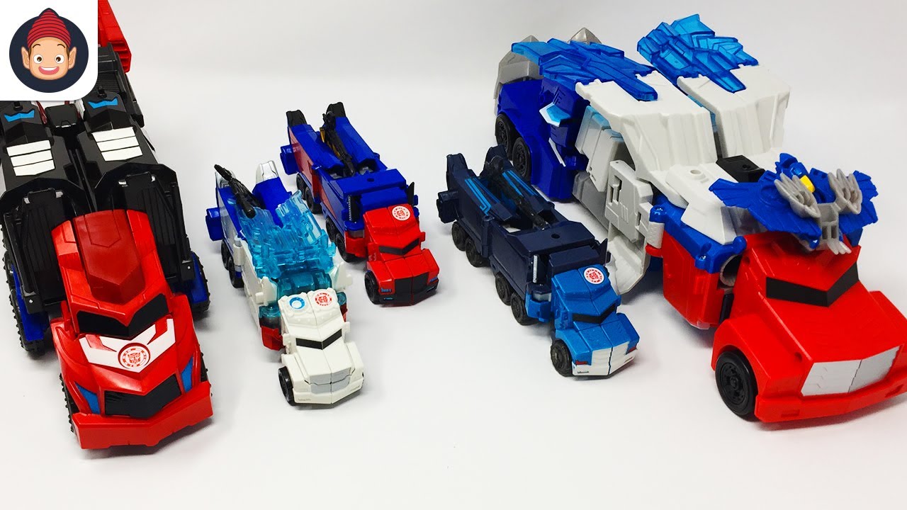 Transformers Toys Optimus Prime Car Robots In Disguise Combiner Force Figures - Unboxing Toy Video