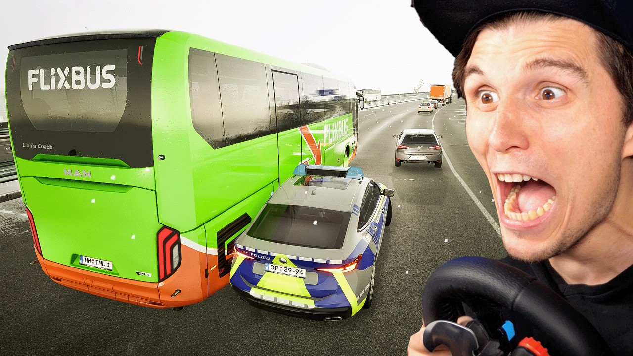 Schneechaos auf der AUTOBAHN | Fernbus Simulator