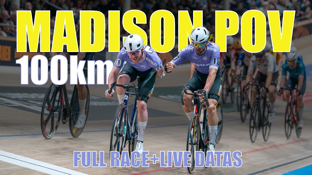 Feed zone in track cycling? yes at the 100km madison! Oskar's race POV with live data in Copenhagen
