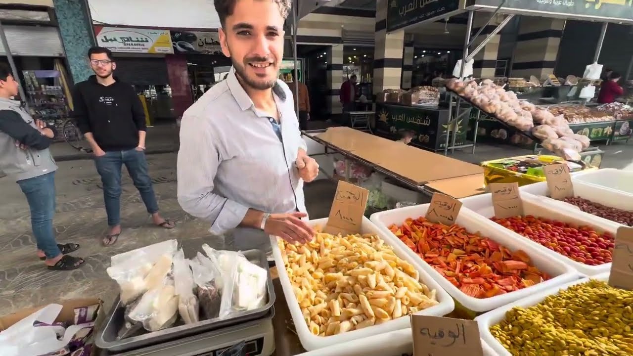 الجامع الكبير في مدينة دوما ونظرة على المحلات المجاورة له