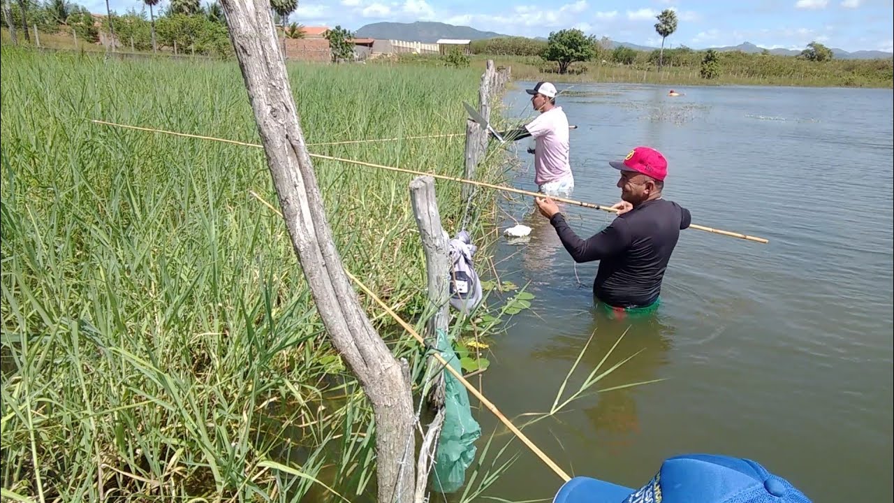 AVENTURA NA PESCA COM INSCRITOS DO CANAL, Pescaria de Varão no açude/ Fishing Brasil 2020
