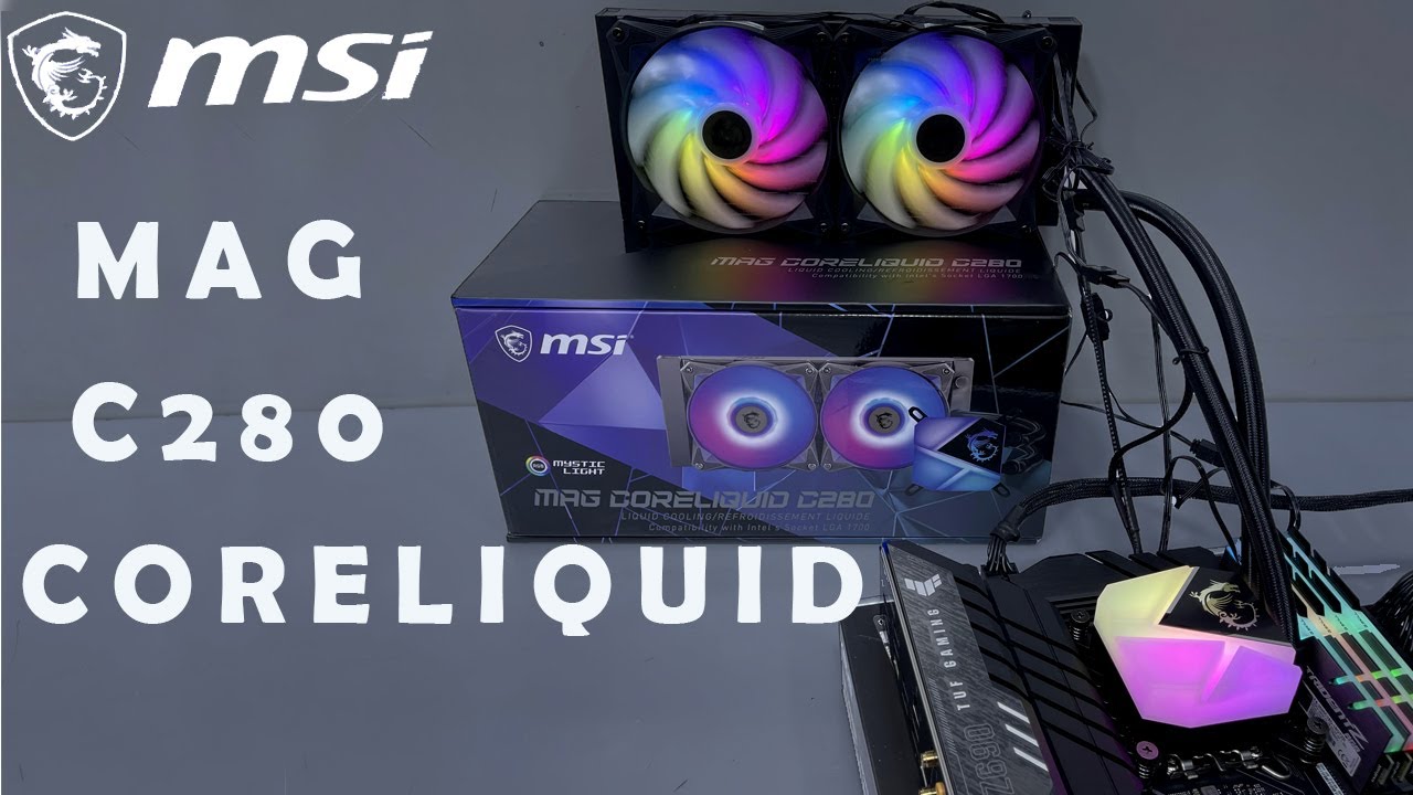 Msi Mag Coreliquid C280 Unbox, установка и тестирование