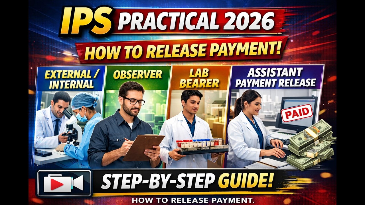 CBSE IPS 2026 practical payment process of internal #examiner, External examiner, #observer #school