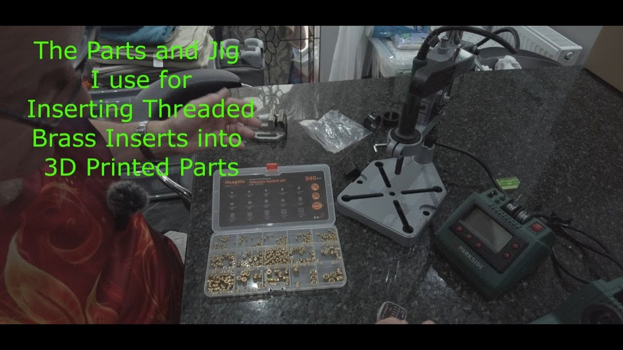 Pressing Threaded Brass Inserts into 3D Printed Parts