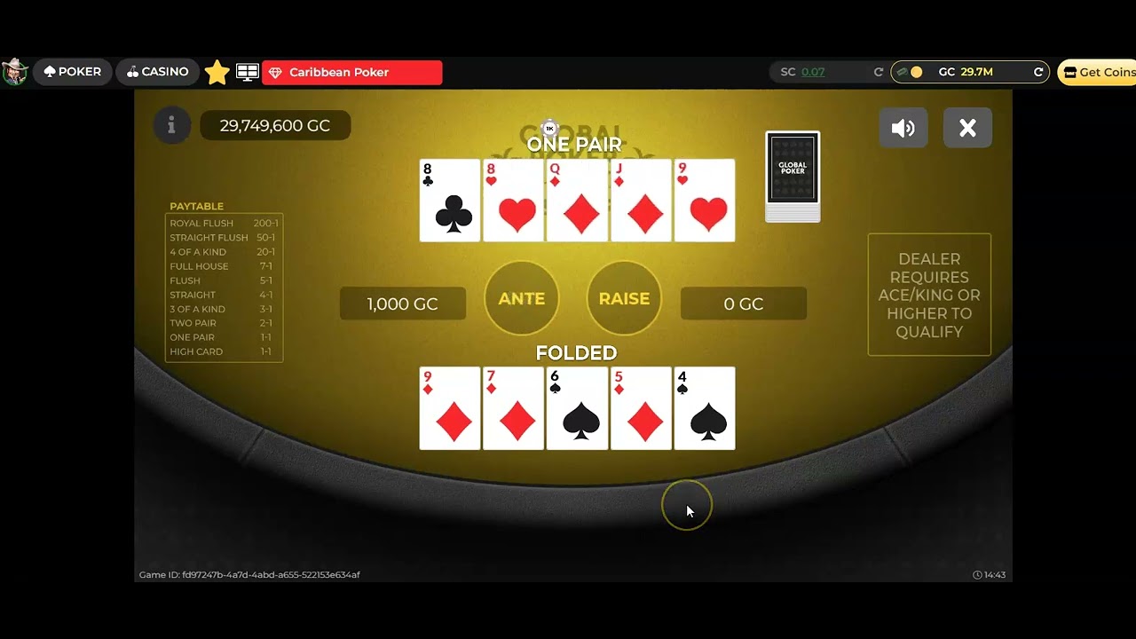 Caribbean Poker (Global Poker) Gold Coins