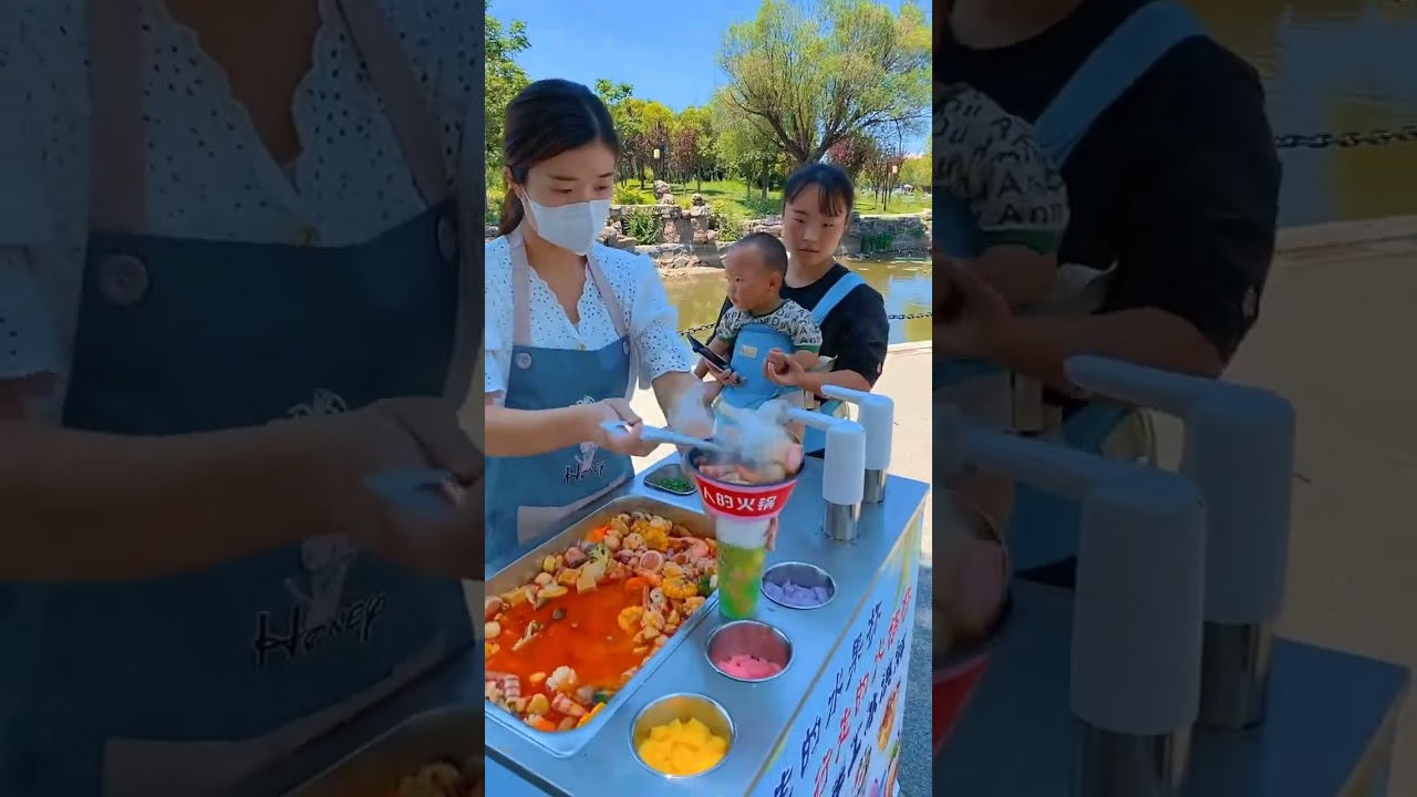 🥰Satisfying with hot street food🥳