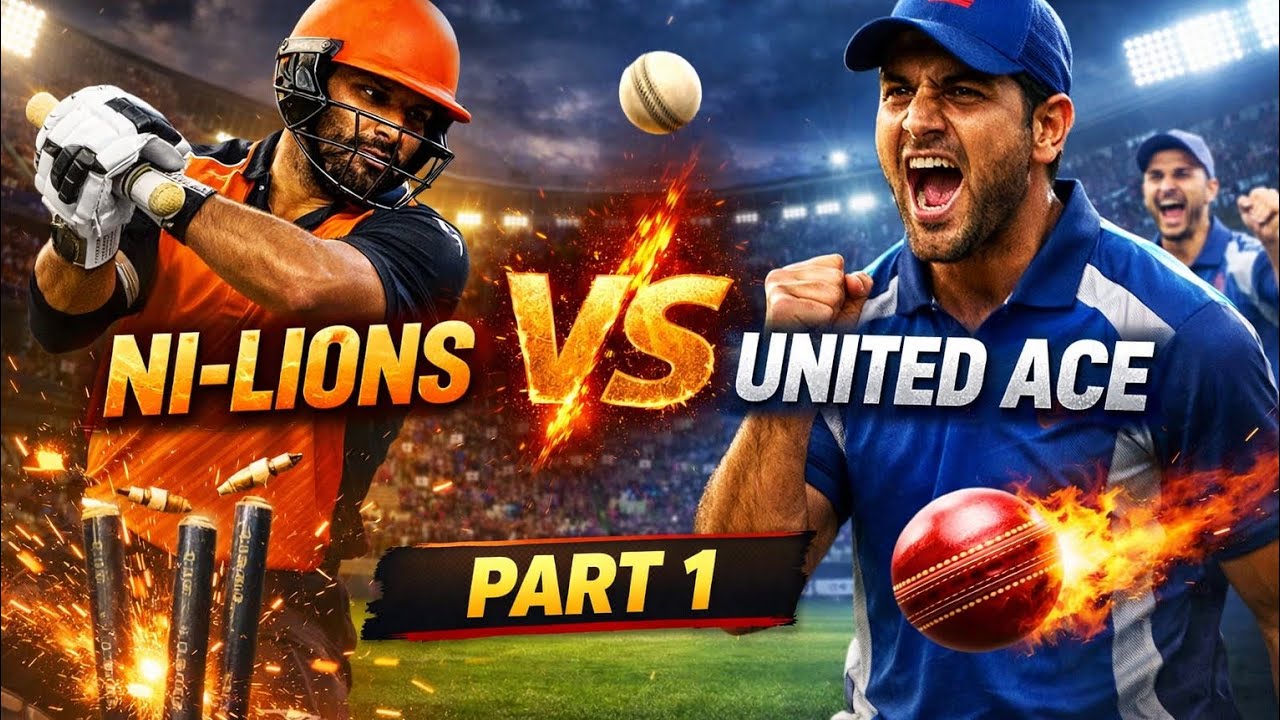 Ni-Lions vs United Ace | Full Match Highlights | 25 January | Part 1 