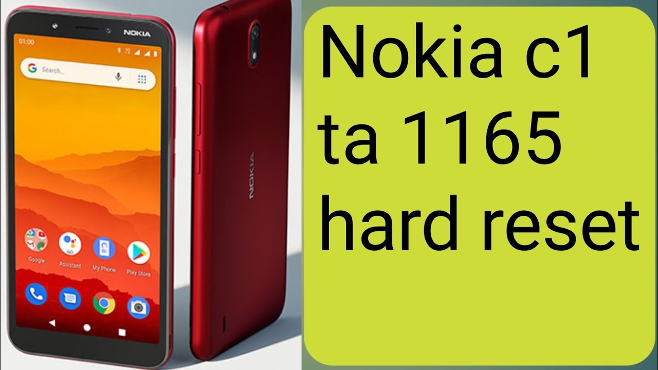 Nokia c1 ta 1165 hard reset