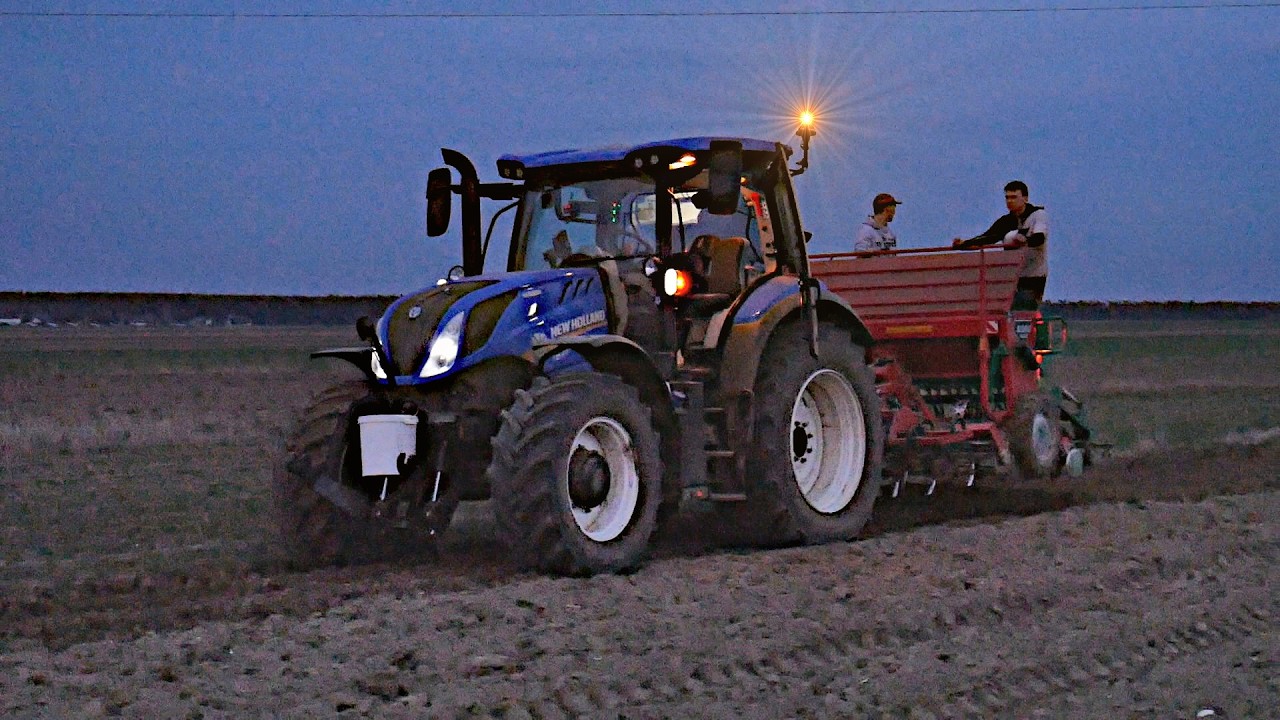 Siew Owsa 2025★NewHolland T6.160★AgroMasz★AgroSystem★Pierwsze prace nowego nabytku