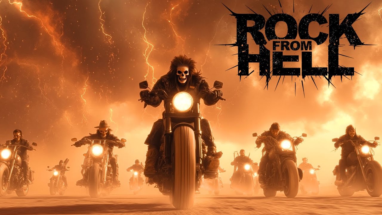 FIRESTORM RIDE | Epic Biker Rock Anthem | Skeleton Cowboys Through the Flames