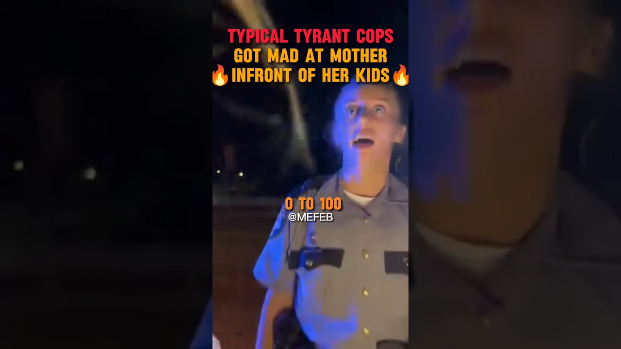 'I Run This S**t!' Cops Gets Mad at Lady And Violate Her Rights Infront Of Her Kids