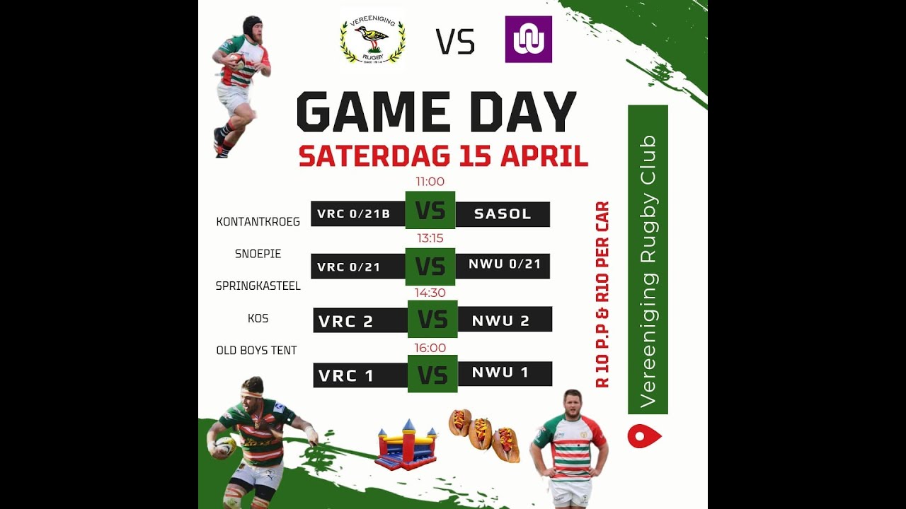 Vereeniging 24 vs 17 NWU | 15 April 2023