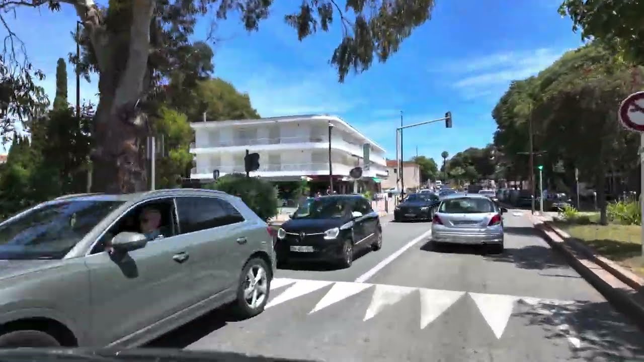 Juan les Pins to Saint-Laurent-du-Var Driving Tour, 21 May 2025 HDR 60fps