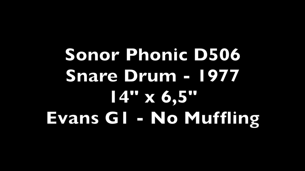 Sonor Phonic D506 Snare Drum