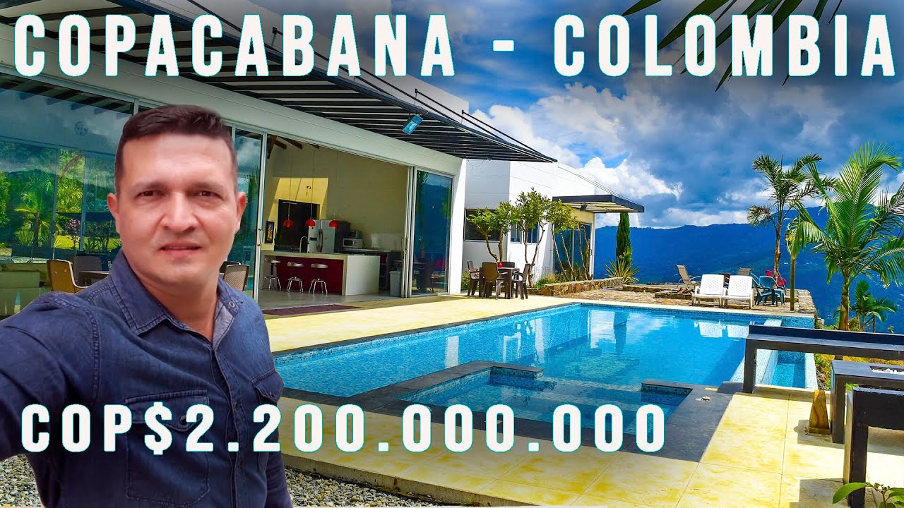 (USD $601.500) VENDO exclusiva casa campestre en COPACABANA  COLOMBIA / VISTA ESPECTACULAR / 1 HAS