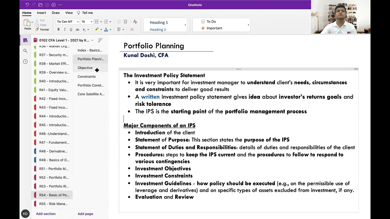 Day4 P4 - Basics of Portfolio Planning and Construction