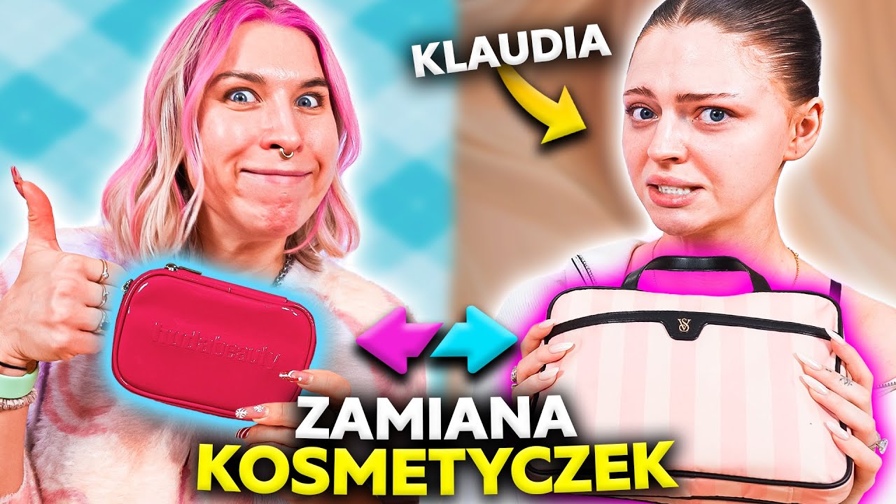 ♦ TAJNE KROKI MAKIJAŻU KLAUDII SADOWNIK! 😱 ZAMIANA KOSMETYCZEK - KLAUDIA i Agnieszka Grzelak Beauty
