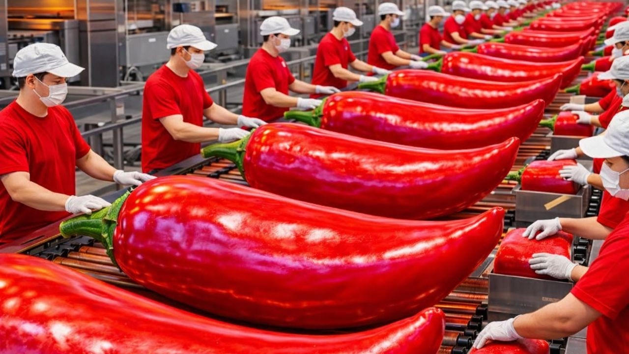 Inside the Modern Chili Factory How Chili Powder is Made in Factory (Full Industrial Process)