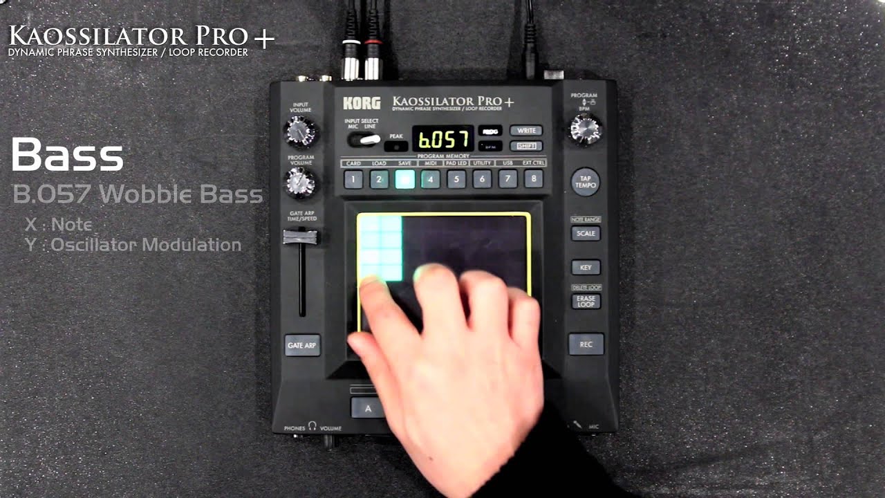 Korg Kaossilator Pro+: Lead and Bass Examples