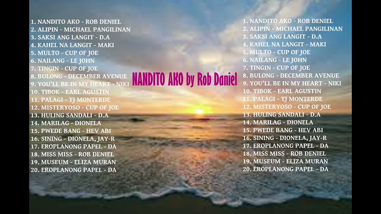 NANDITO AKO  by Rob Deniel 💛 OPM HUGOT LOVE SONGS 2025