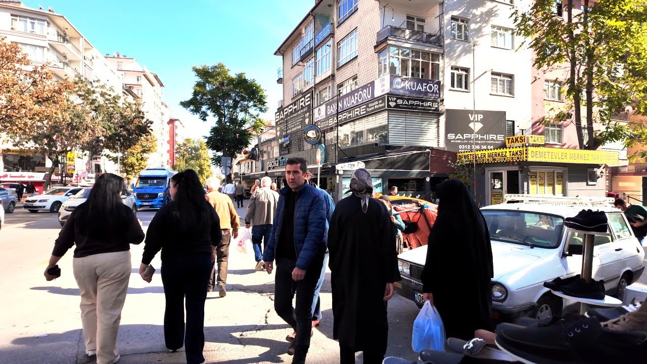 Ankara [4k60fps], Demetevler'de Gezinti - Strolling Around Demetevler