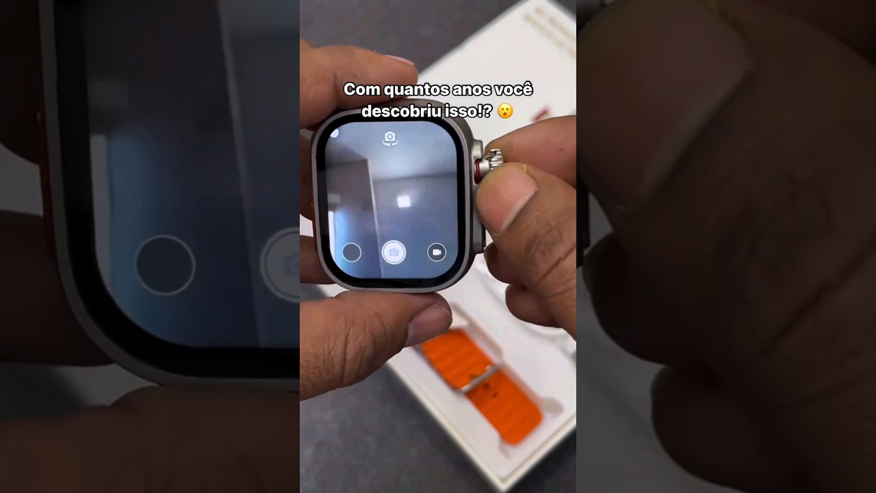 S9 Ultra smartwatch 🕒🕒Esse &eacute; top demais😃😃Link na bio😉😉#s9ultrasmartwatch #smartwatch #aliexpress