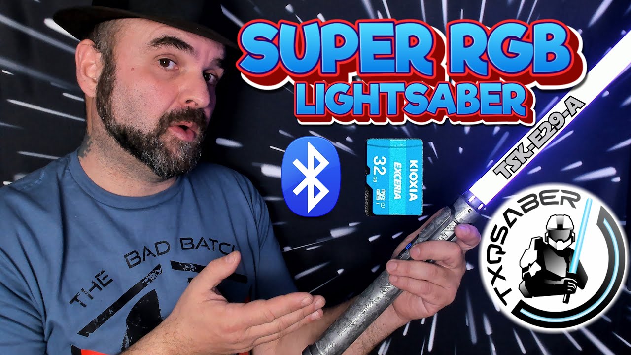 TSK-E29-A SUPER RGB Lightsaber | TXQSABER Official | AliExpress - Unboxing and Review