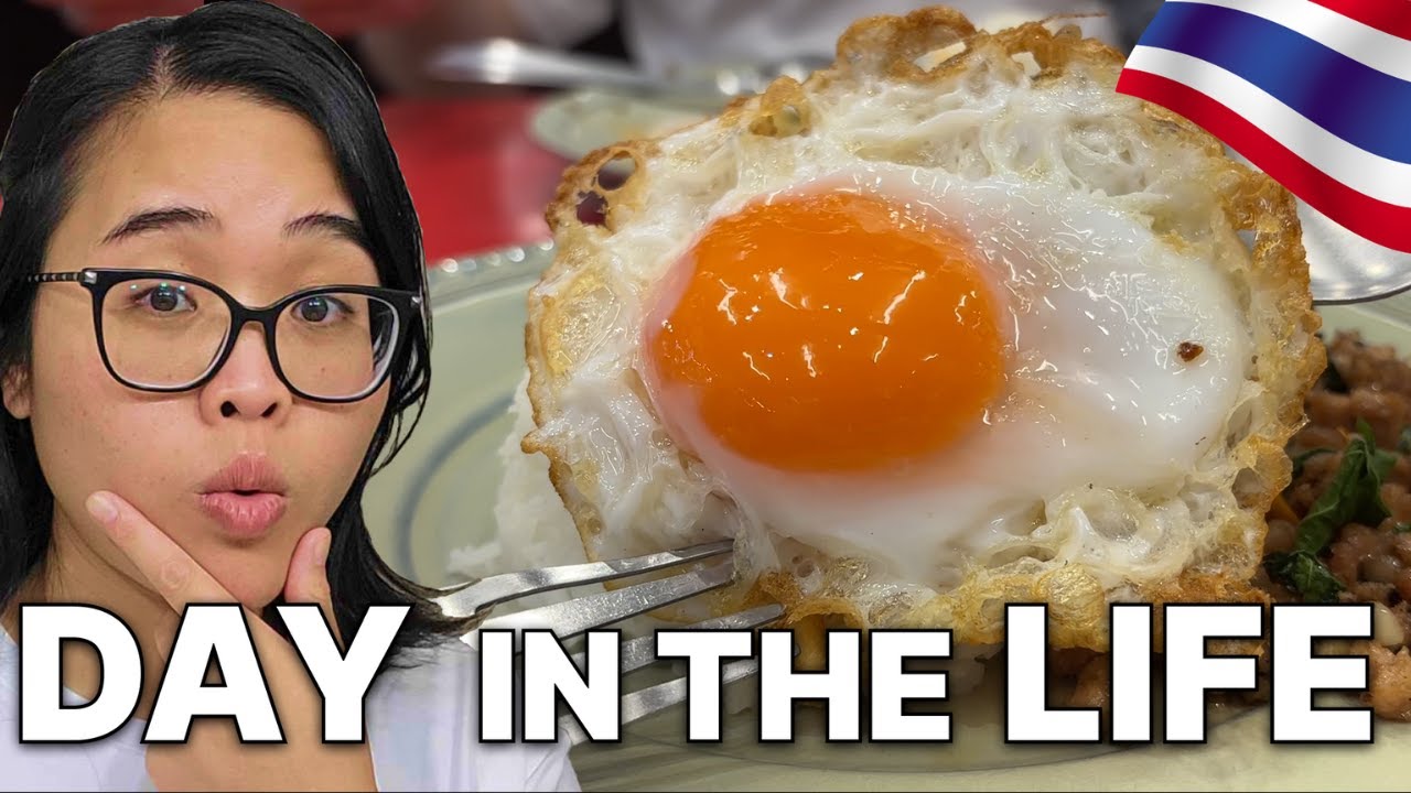 Day in the Life Living in Bangkok I Spend in a Day in TH Thai Local PadKraPao+Visit POPMART Crybaby