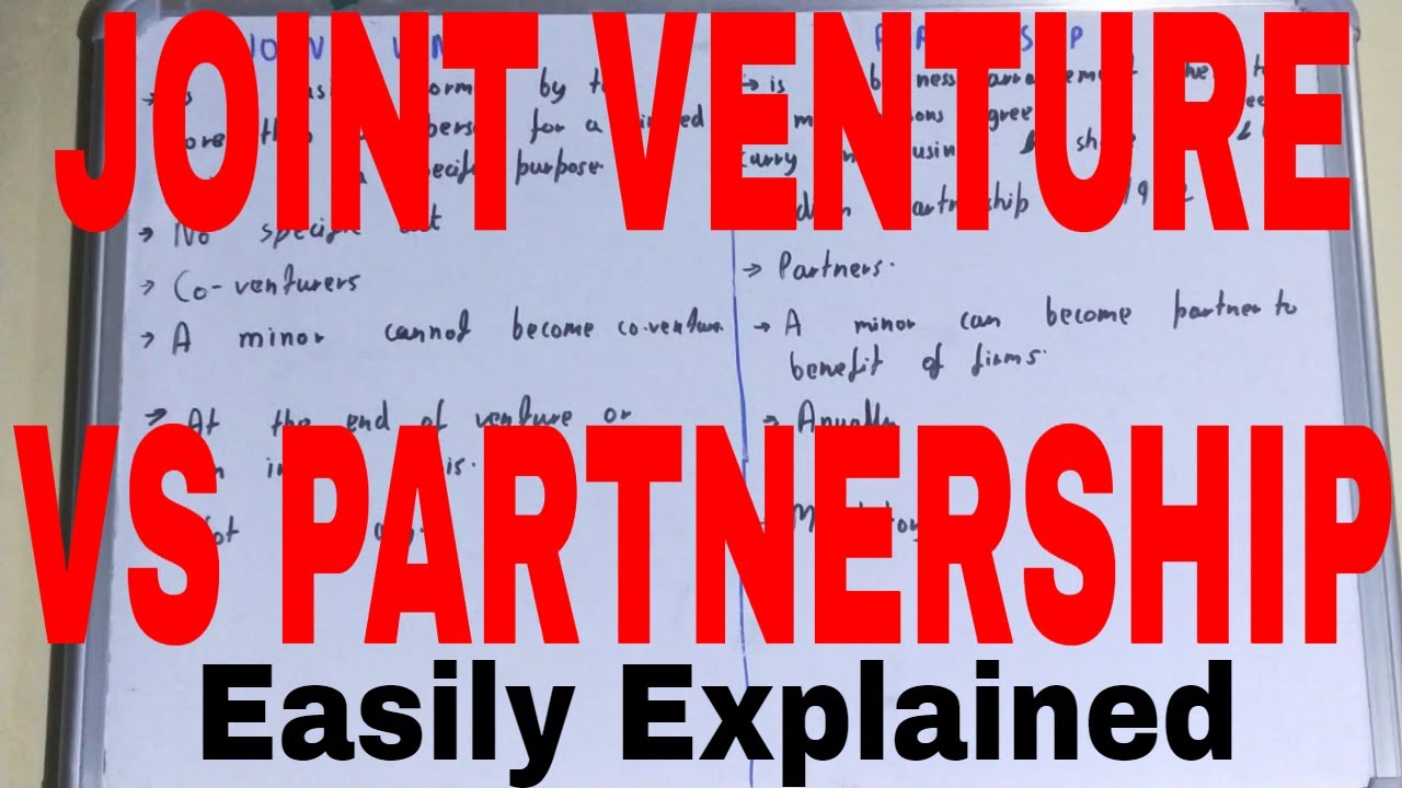 joint venture and partnership difference|difference between joint venture and partnership
