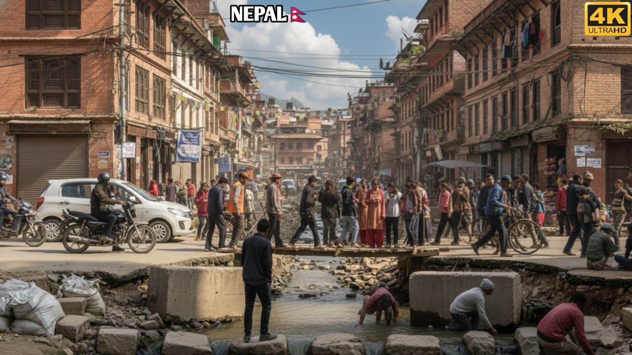 In the city of Nepal roads are mostly paved and busy | Kathmandu city lifestyle