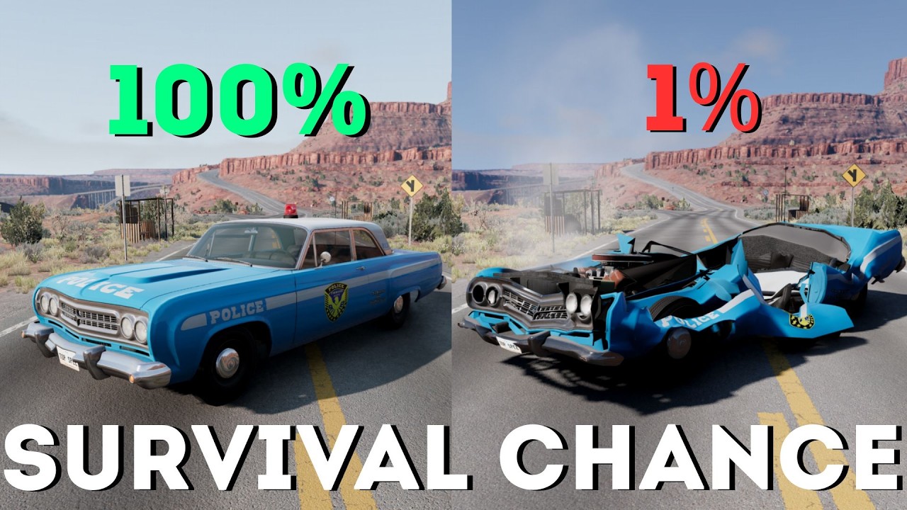 Survival Chance THERE IS ⚠️ Will ANY Car Survive? | BeamNG.drive #18