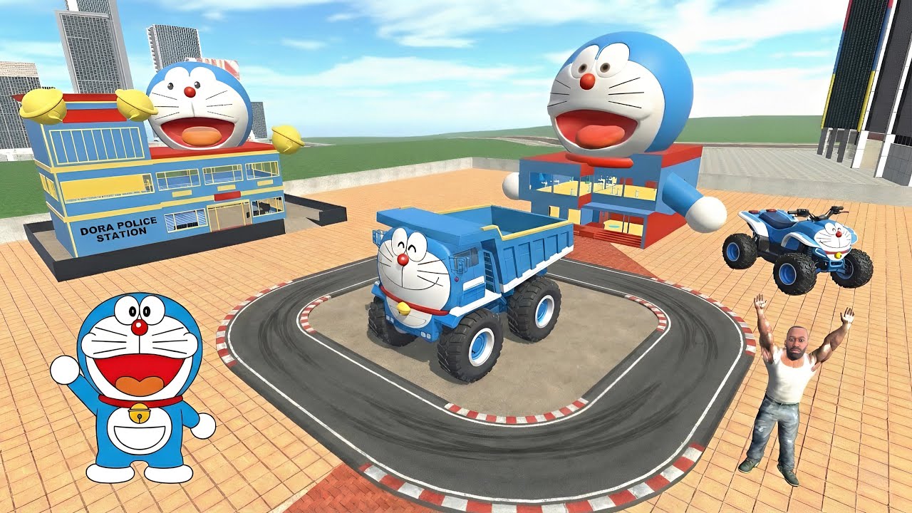 Franklin Change House to Doraemon City in Indian Bike Driving 3D