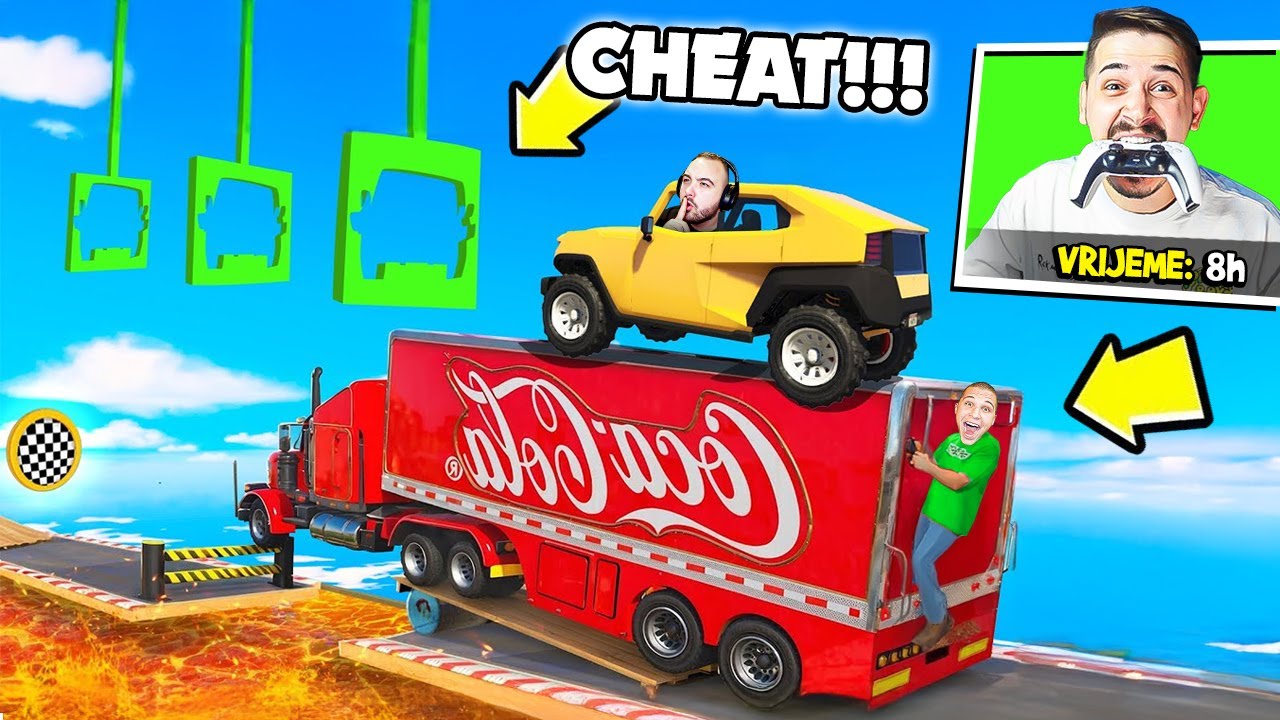 TROJICA NAJBOLJIH PRIJATELJA POMAŽU JEDAN DRUGOM DA PREĐU NAJDUŽU TRKU U GTA 5!***