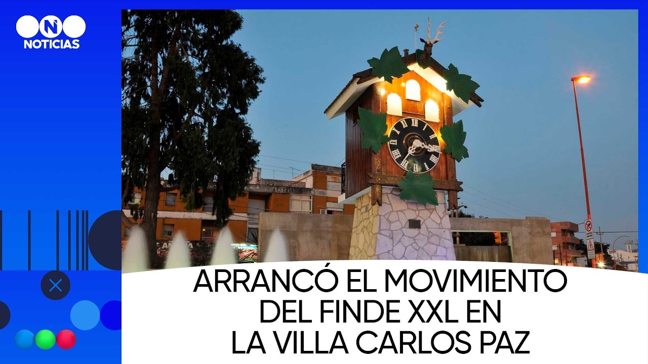 Arrancó el movimiento del finde XXL en la Villa Carlos Paz