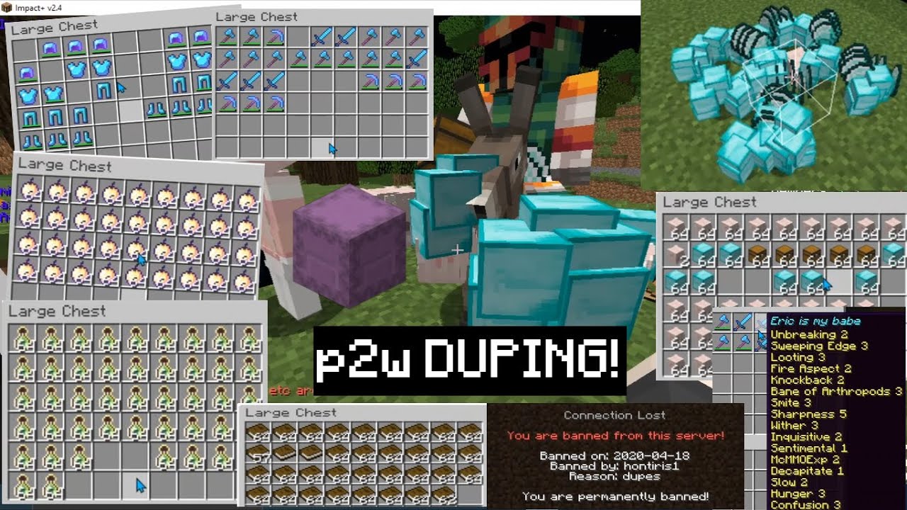 Duping and messing around on random p2w servers!