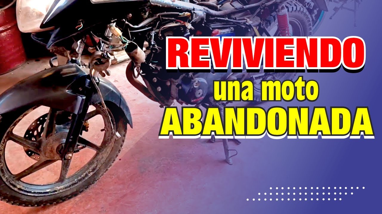 REVIVIENDO está moto luego de ser abandonada.