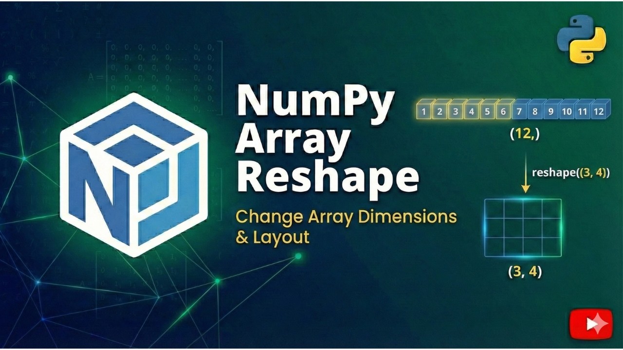 Изменение формы массива NumPy