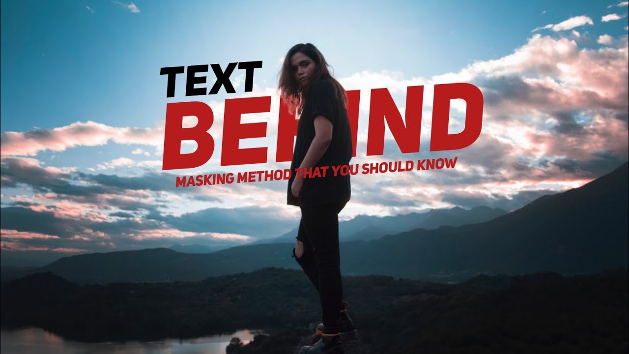 Text Behind The Object Another Method | Powerdirector Tutorial