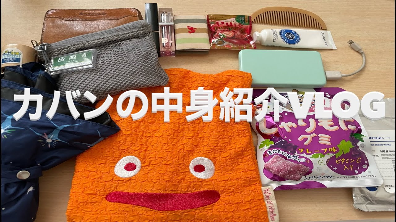 【vlog】What’s in my bag 💼 /YouTubeらしい動画を作って見た/心配性がすぎる人/日焼け対策/お気に入り紹介